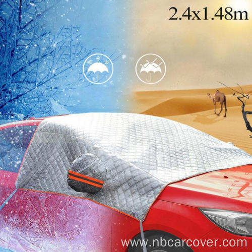 PEbubble magnetic car snow cover for front windshield